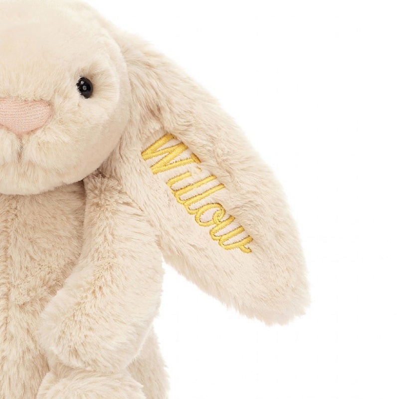 Jellycat Personalised Bashful Luxe Bunny Willow Medium | VXKTL0725