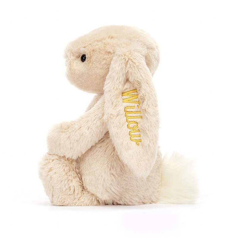 Jellycat Personalised Bashful Luxe Bunny Willow Medium | VXKTL0725