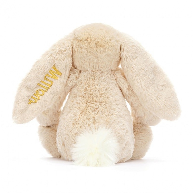 Jellycat Personalised Bashful Luxe Bunny Willow Medium | VXKTL0725