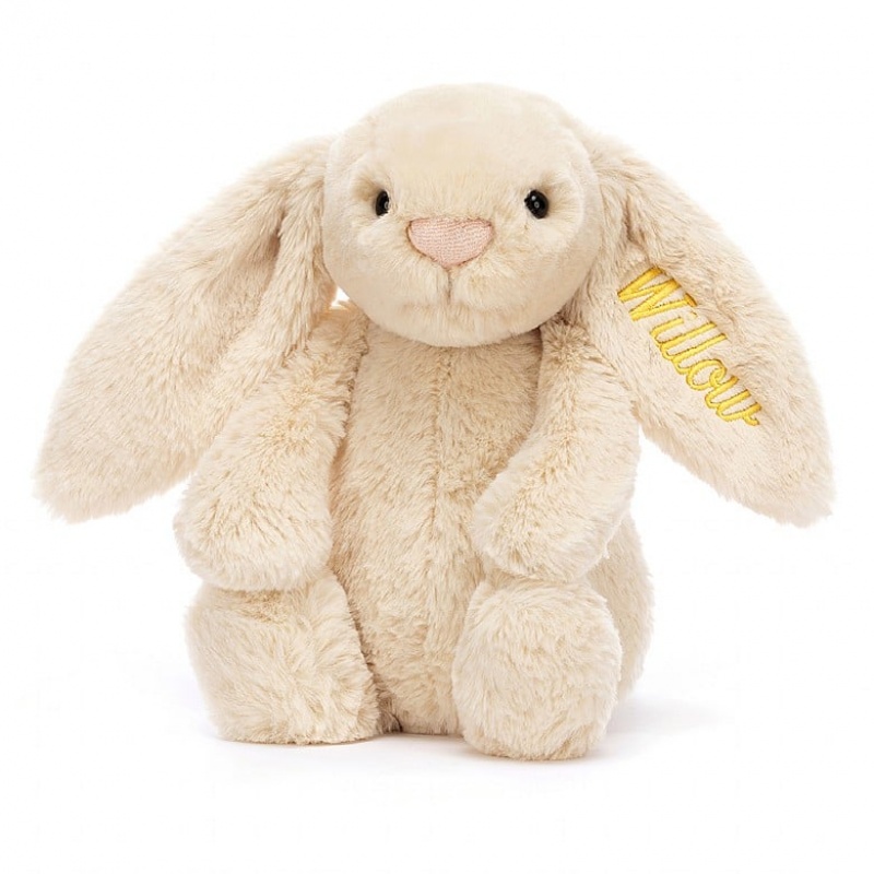 Jellycat Personalised Bashful Luxe Bunny Willow Medium | VXKTL0725