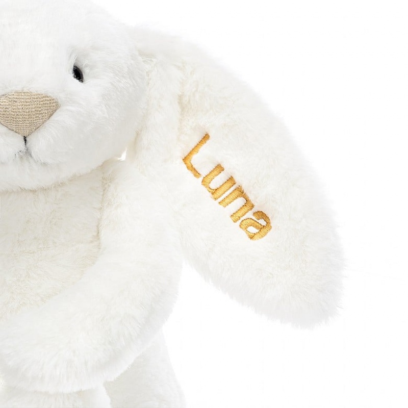 Jellycat Personalised Bashful Luxe Bunny Luna Medium | KZBWT9217