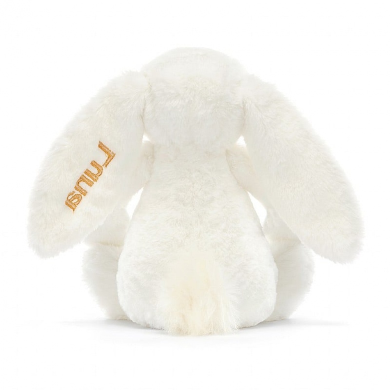 Jellycat Personalised Bashful Luxe Bunny Luna Medium | KZBWT9217