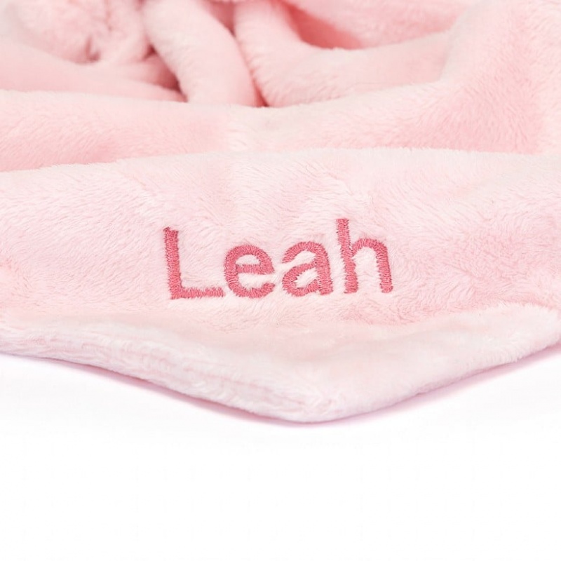 Jellycat Personalised Bashful Pink Bunny Soother | MRBOU3251