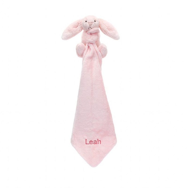 Jellycat Personalised Bashful Pink Bunny Soother | MRBOU3251