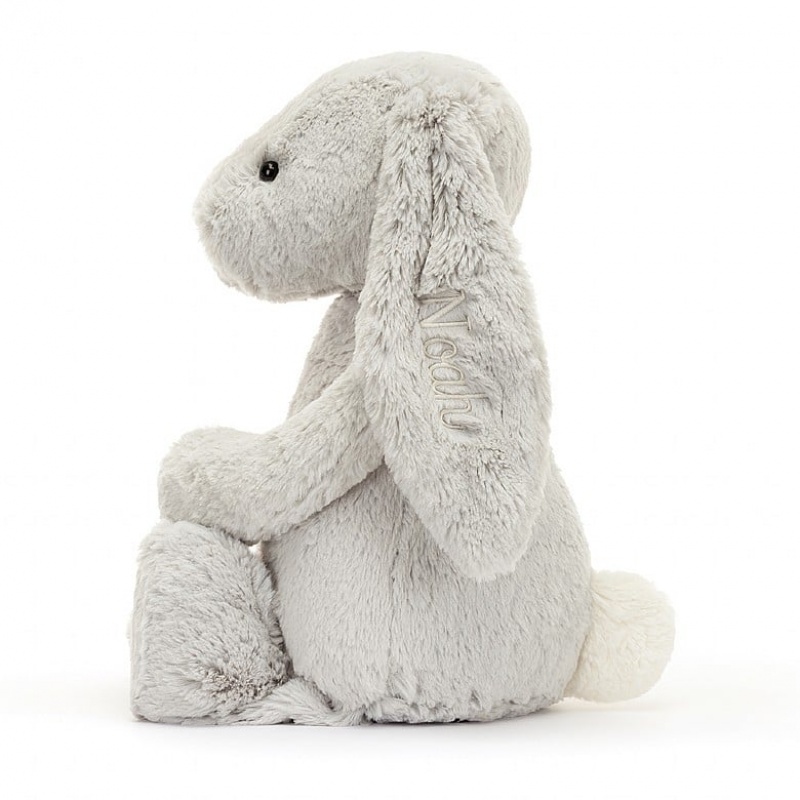 Jellycat Personalised Bashful Silver Bunny Huge | EWUJH7528