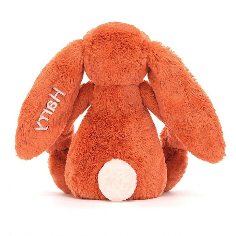 Jellycat Personalised Bashful Tangerine Bunny Medium | ZONEP3649