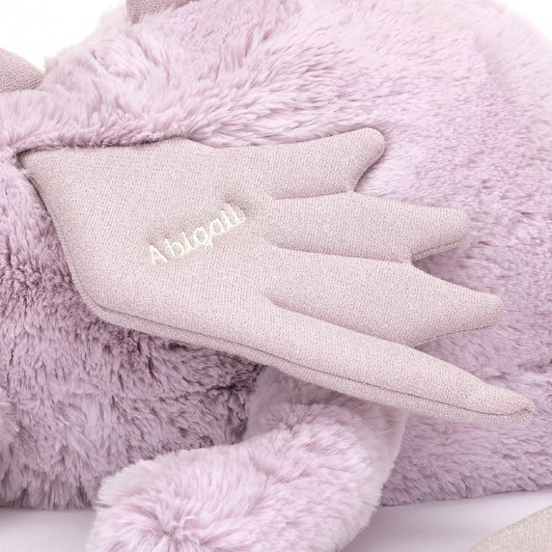 Jellycat Personalised Lavender Dragon Huge | MJOHI7019