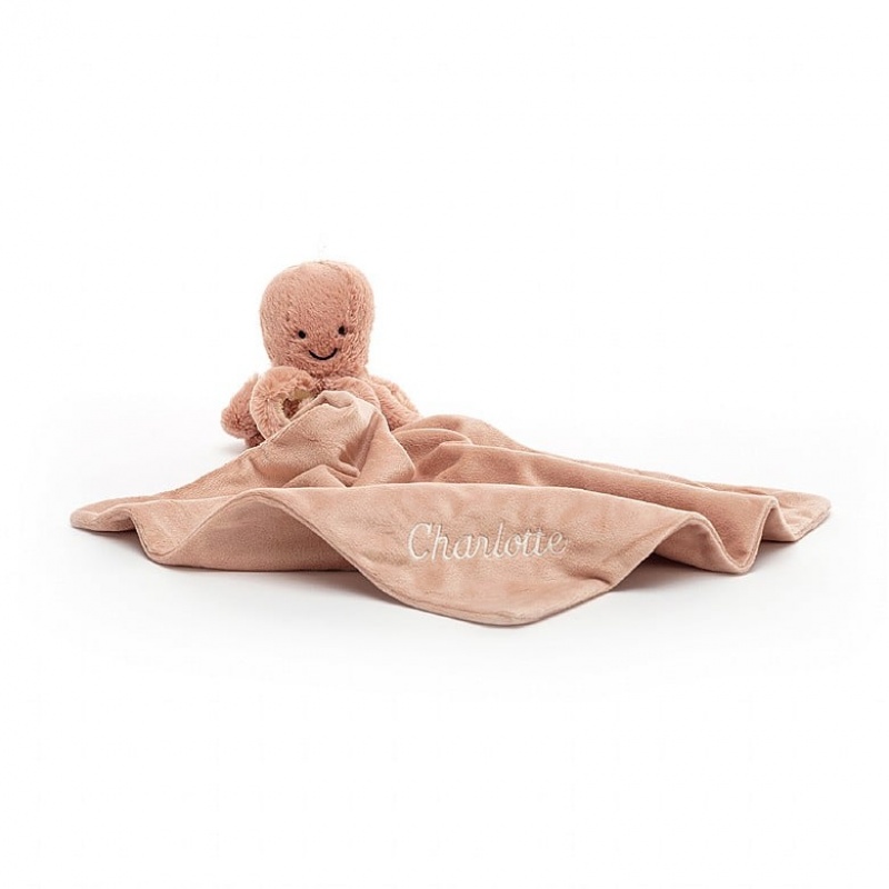 Jellycat Personalised Odell Octopus Soother | FZAQW1620