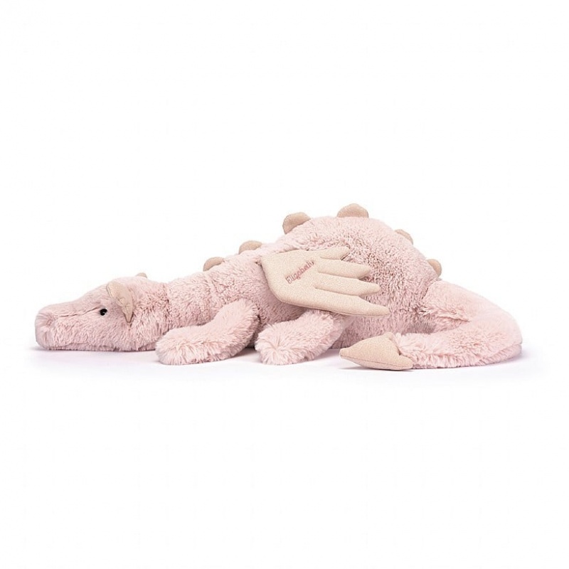 Jellycat Personalised Rose Dragon Huge | TSYXJ5069