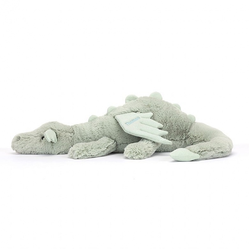 Jellycat Personalised Sage Dragon Huge | INETS8529