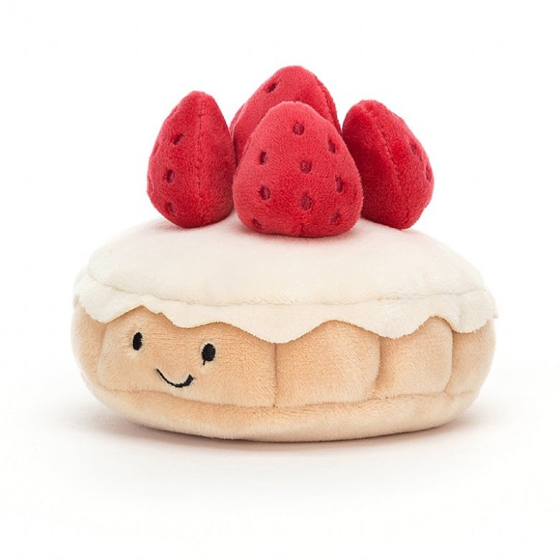 Jellycat Pretty Patisserie Tarte Aux Fraises | YDVBJ1820