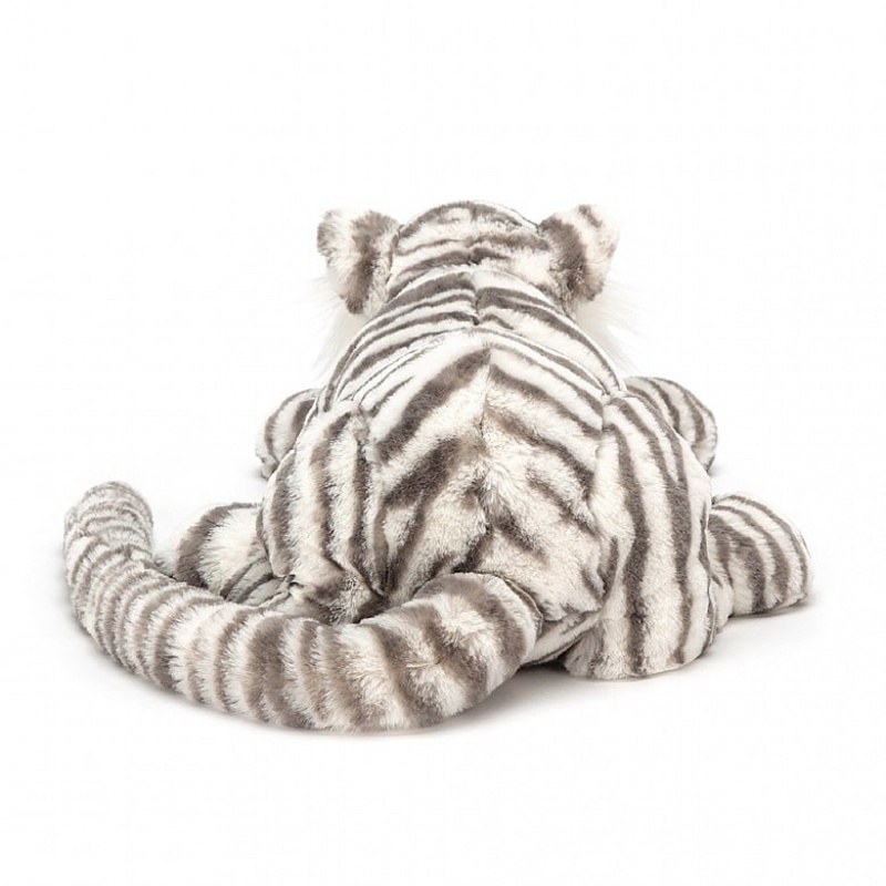 Jellycat Sacha Snow Tiger Large | UEKWR4156