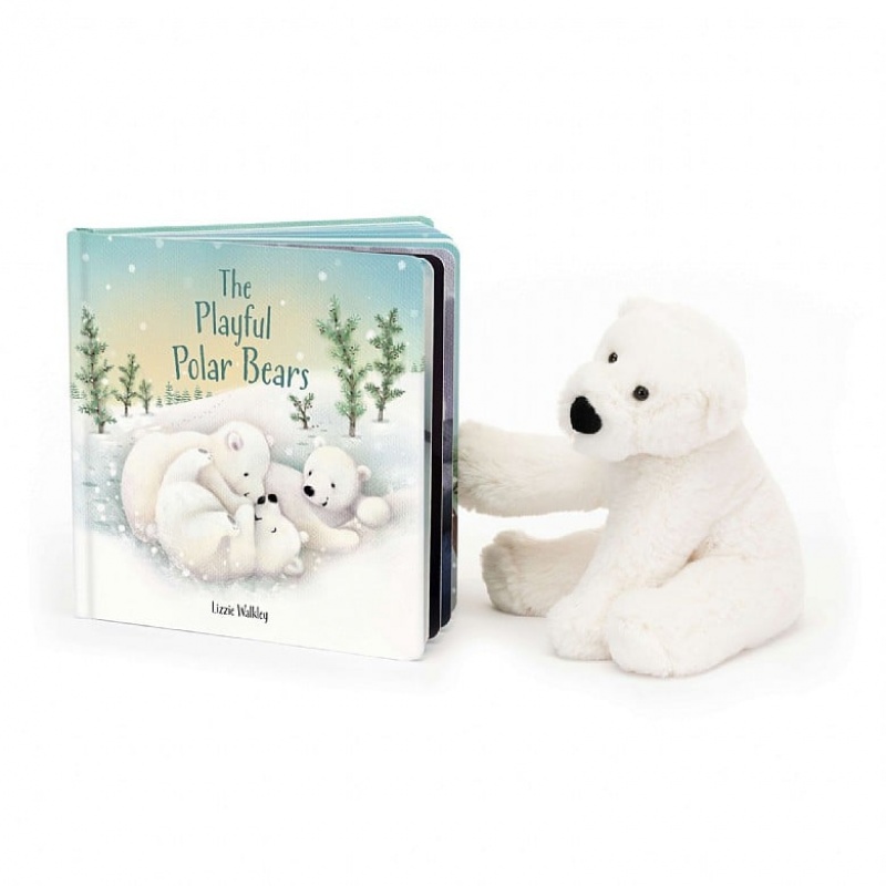 Jellycat The Playful Polar Bears Book | LPBZI3918