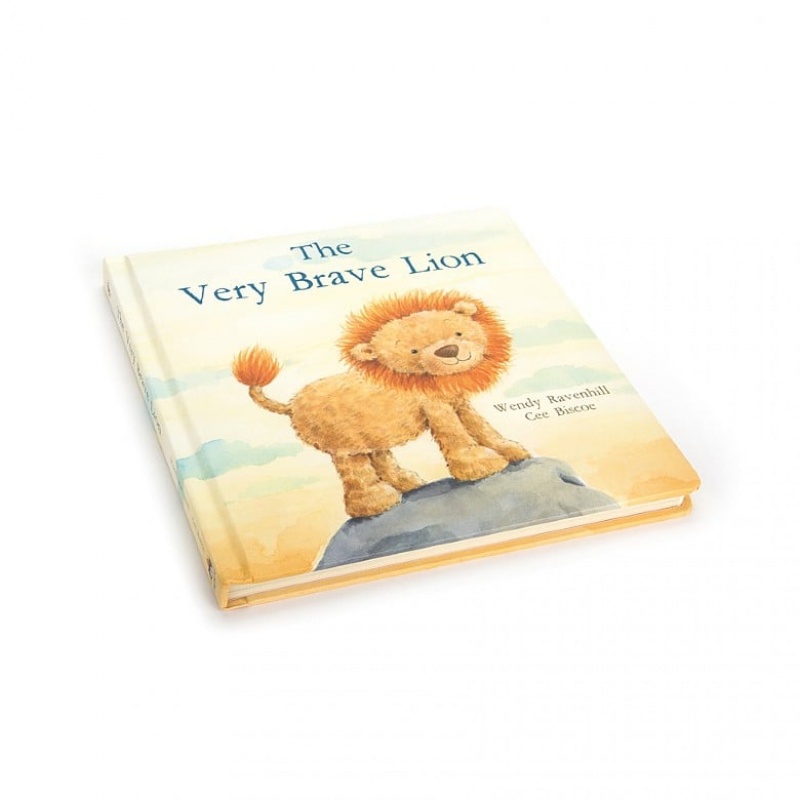 Jellycat The Very Brave Lion Book | CZOQX3459