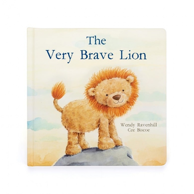 Jellycat The Very Brave Lion Book | CZOQX3459